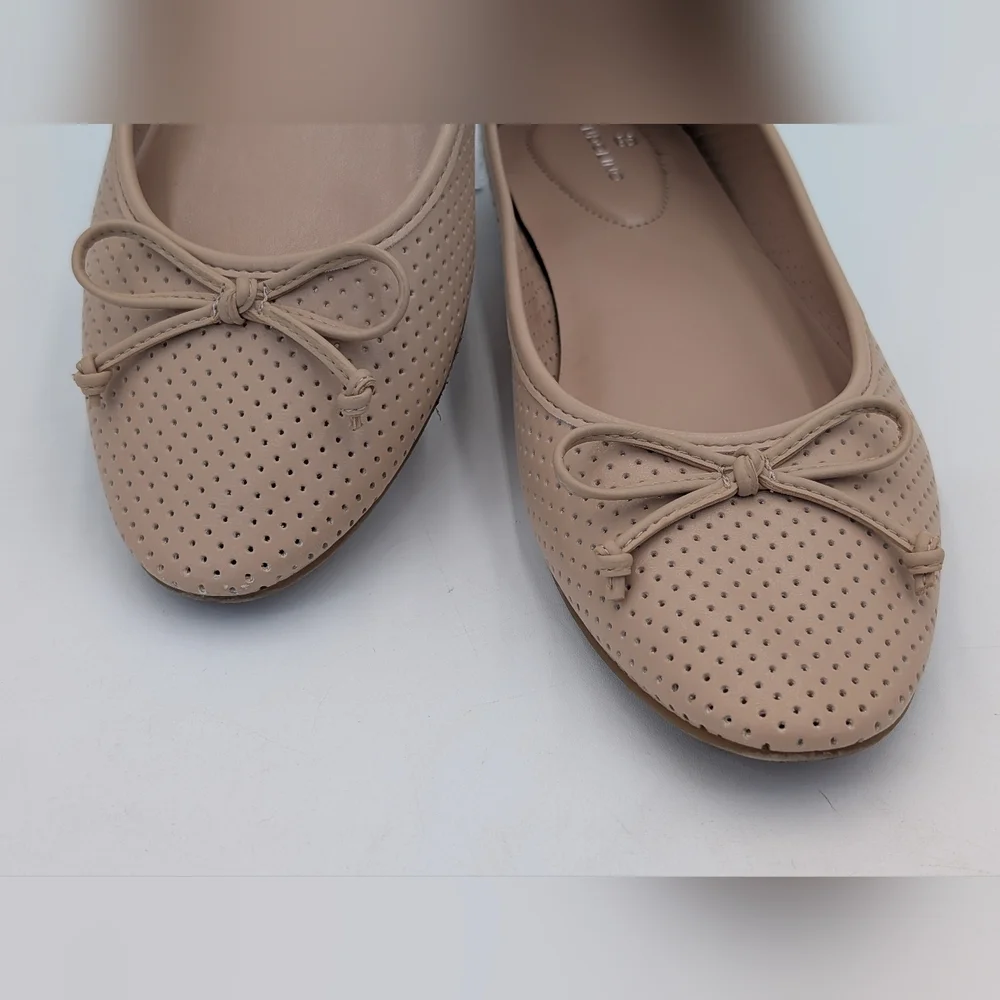 Bandolino Paprika Sz 11M Perforated Breathable Nude Comfy Slip-On Ballet Flats